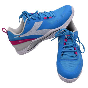 DIADORA Blushield Torneo Blue & White Lace Up Sneakers Shoes | Womens 10